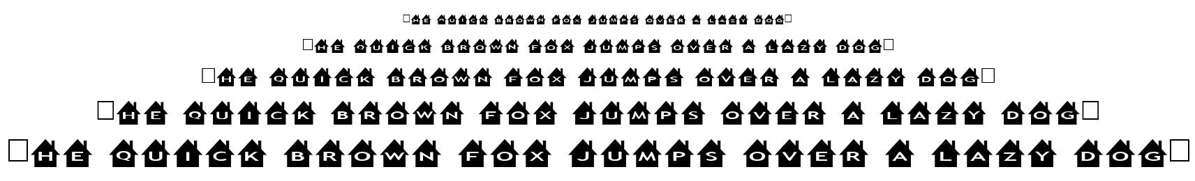 alphashapes houses font