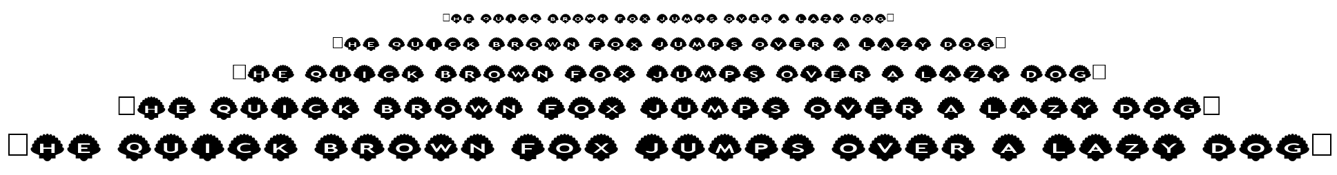 alphashapes shells font