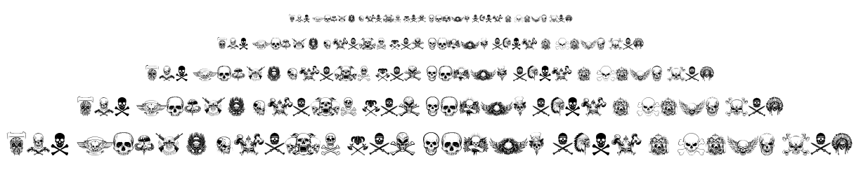 Only Skulls font