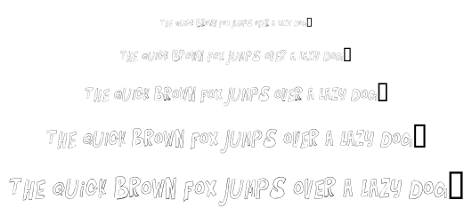Bouncing on the Walls font
