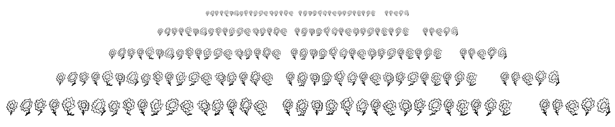 FE Majas Flowers font