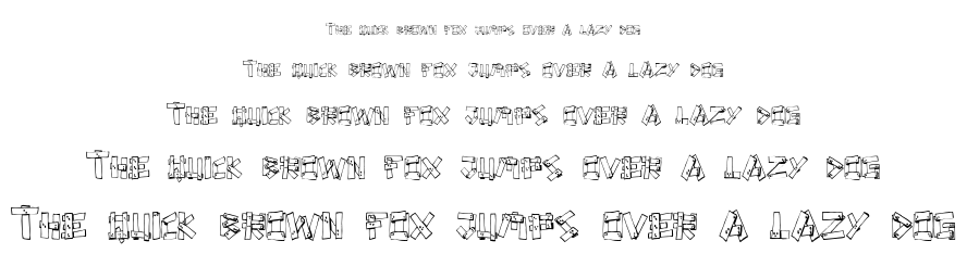 FE Planks font