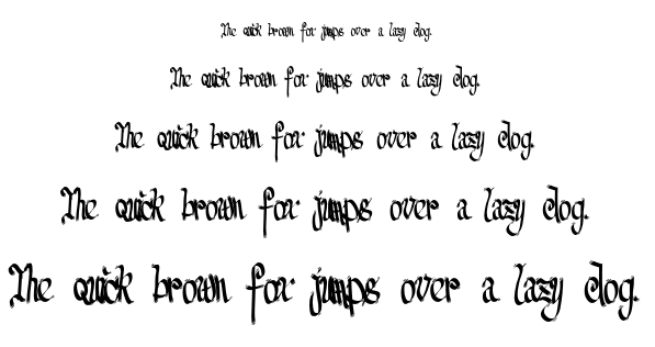 FE Senseless Strokes font