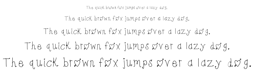 KB Bonjour Sweetheart font