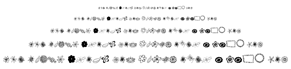 MTF Flower Doodles font