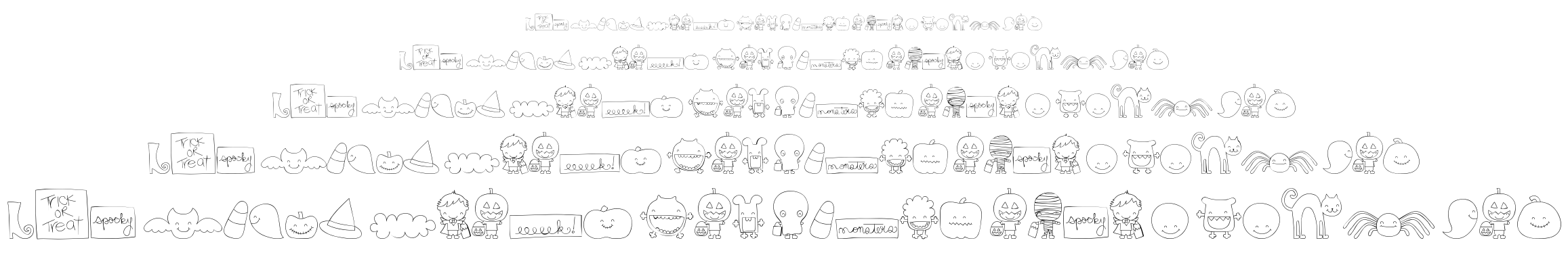 MTF Sweet Halloween Dings font