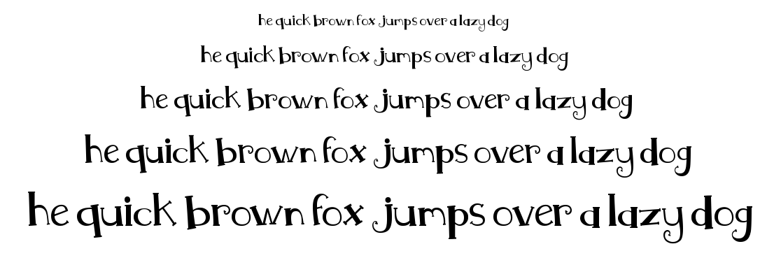 MTF Whimsy font