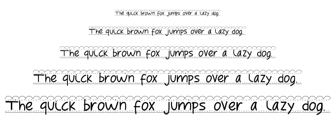 PW Broderie font