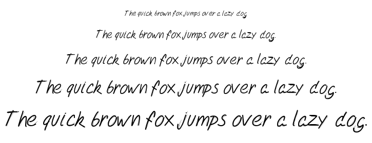 PW Double script font