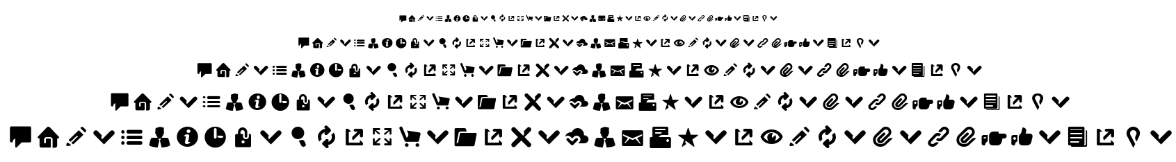 Breezi Icon Set font