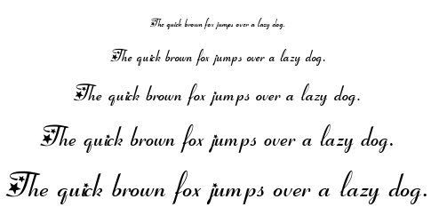 Aunty Lils Stars font