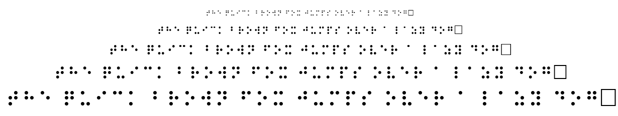 Braille font