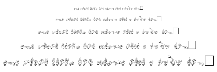 Gallaudet font