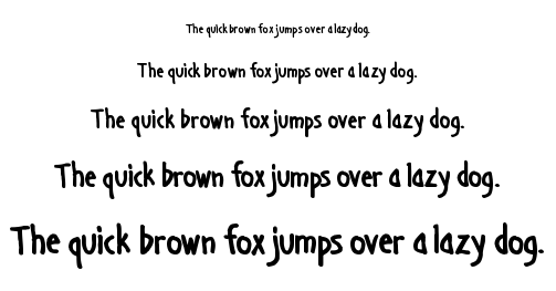 Handage Aoe font