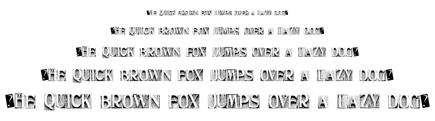 Metal Block Three font