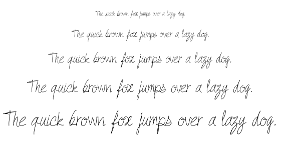 PW Quick Write font