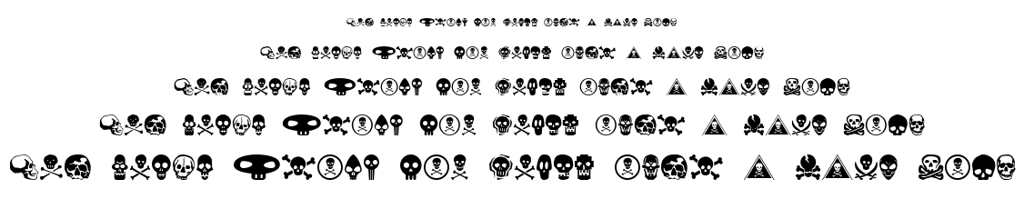 SkullBearer AOE font