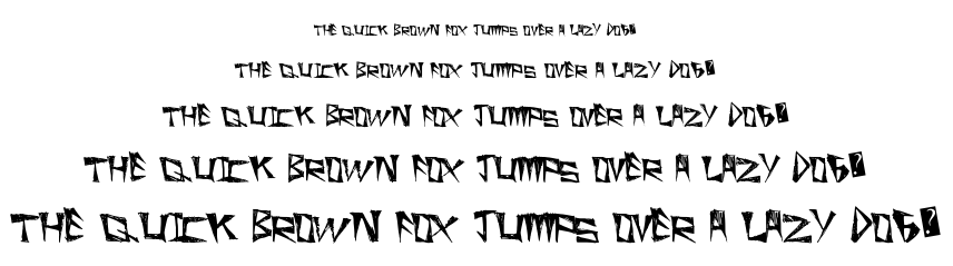 Slight Rocking font