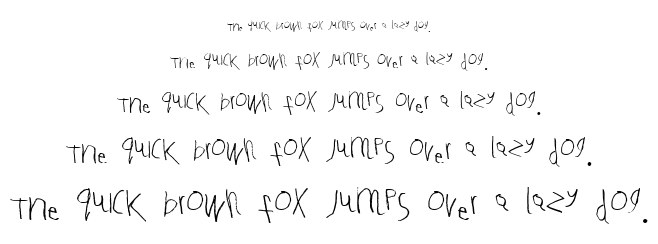 Tallula SelbyWillis aged 4 font