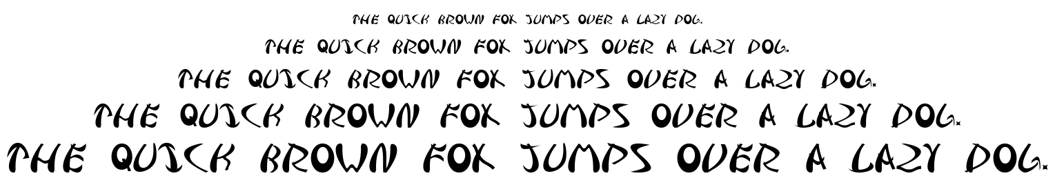 Samurai font