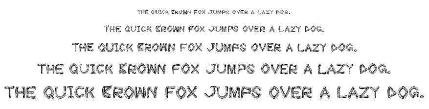 wood sticks font
