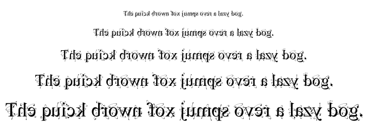 Kingthings Backwards font