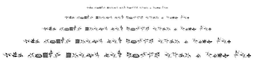 Rough Fleurons font