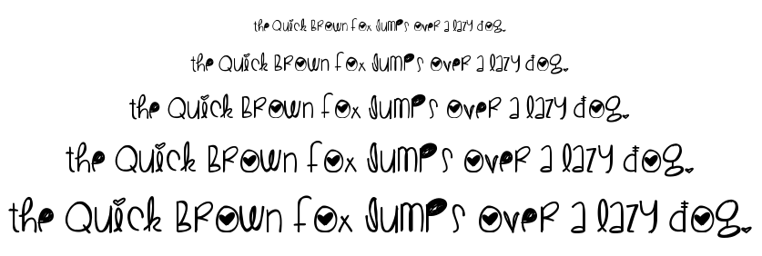 Cute Love font