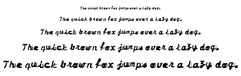 Dirty Olympia font