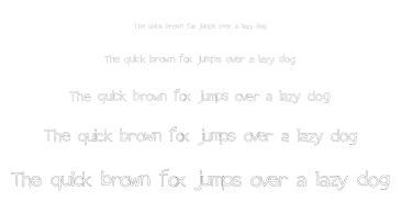 Dot Outline font