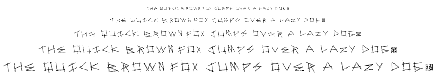 Dot Sticks font