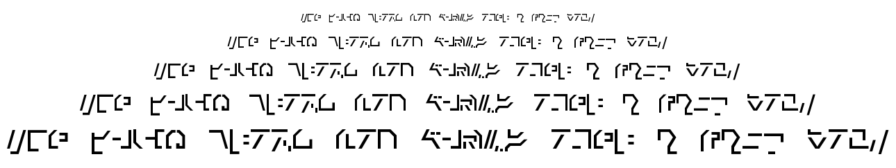 Modern Cybertronic font