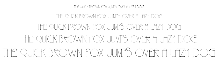 Polyline font