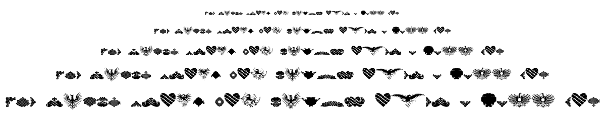 Unpublished Ornaments font