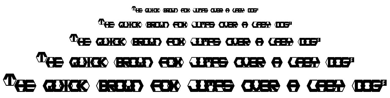 Hexotic Ldr font