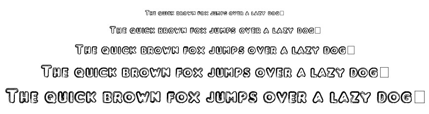 Punched font