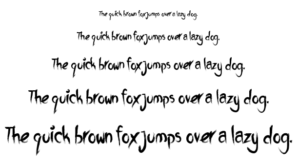 Buried K9 font