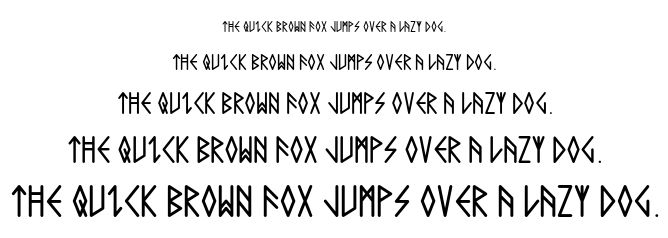 Comic Runes font