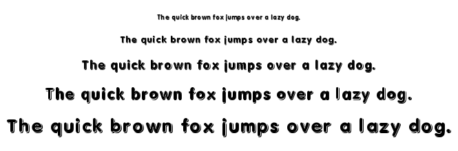 Solid 3d font