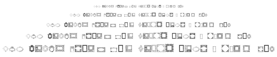 Caixinhas Decorativas font