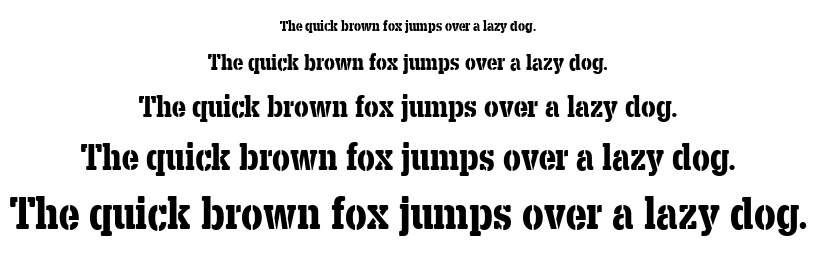 X.Template font