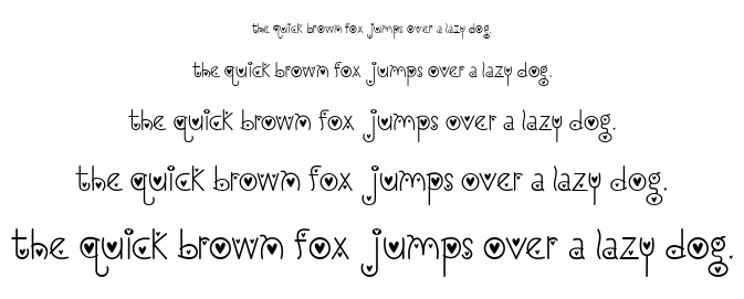 I Love You Monkey font