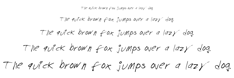Chicken Scratch font