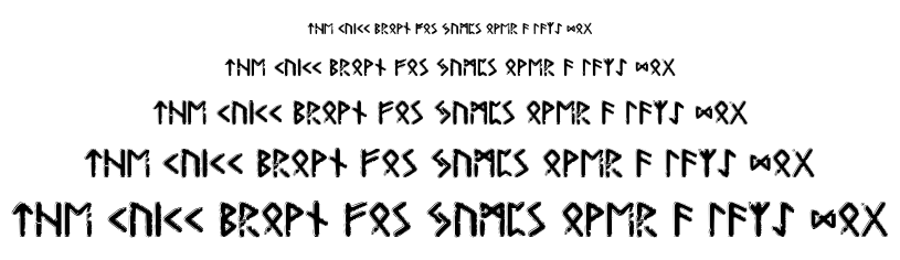 Gunfjaun Runic font