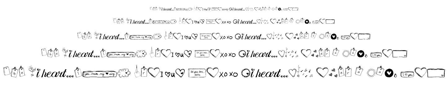 MTF I Heart Sketches font