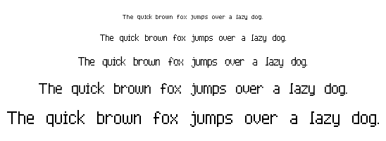 Advanced Pixel-7 font