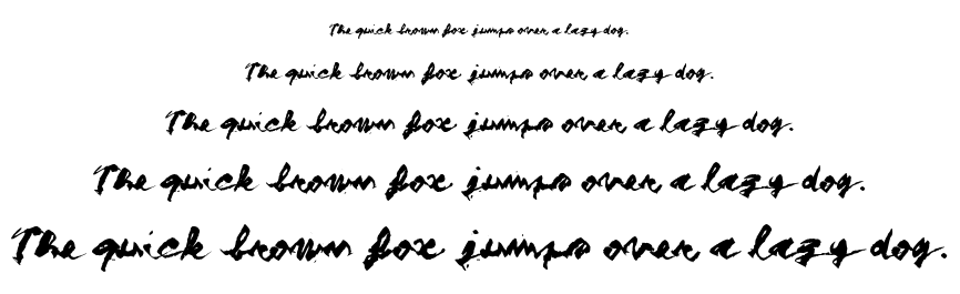 Figure Writing font