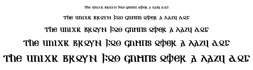 Gotic Aoe font