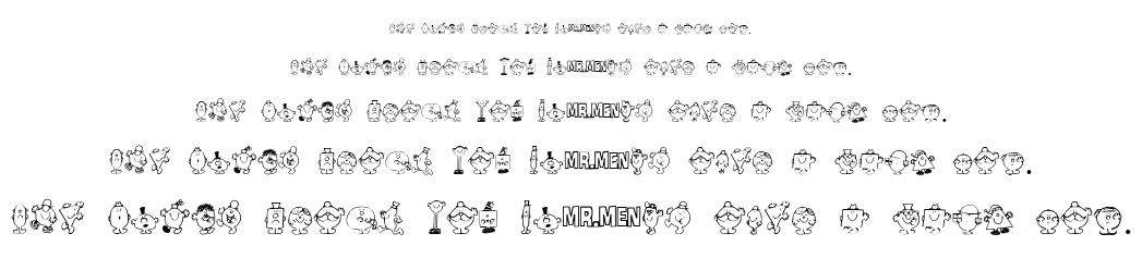 Mr Men font