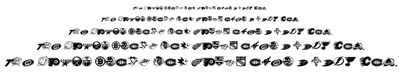NHL font
